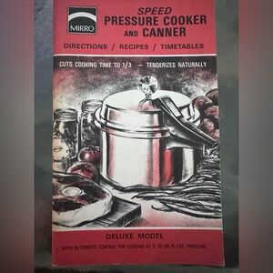 Mirro pressure cooker cookbook